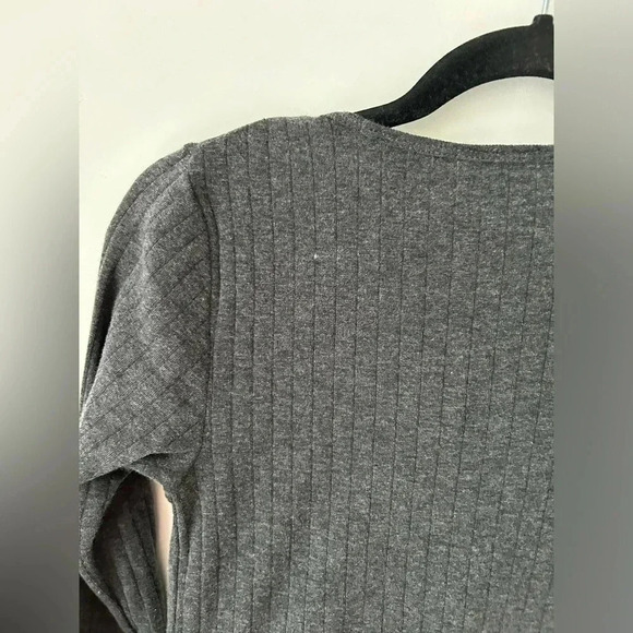 SUPERFIT MERINO ribbed grey TOP, wool cotton NATURAL - Picture 6 of 7
